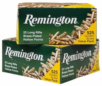 1050 Rounds Remington 22 Long Rifle Ammo NIB