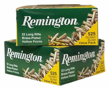 1050 Rounds Remington 22 Long Rifle Ammo NIB