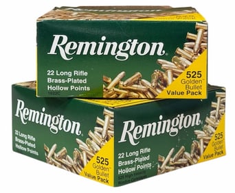 1050 Rounds Remington 22 Long Rifle Ammo NIB