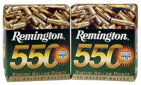 1100 Rounds Remington 22 Long Rifle Ammo NIB