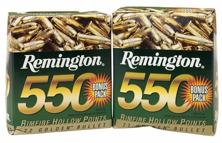 1100 Rounds Remington 22 Long Rifle Ammo NIB