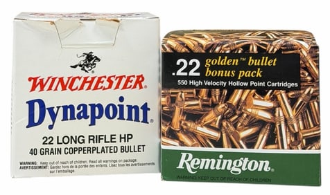 1050 Rounds Winchester & Remington 22 Long Rifle Ammo NIB