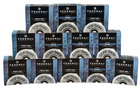300 Rounds 12 Ga Federal 6, 7.5 & 8 Shot Shotgun Rounds In Boxes