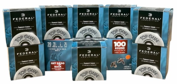 300 Rounds 20 Ga Federal 7.5 & 8 Shot Ammo