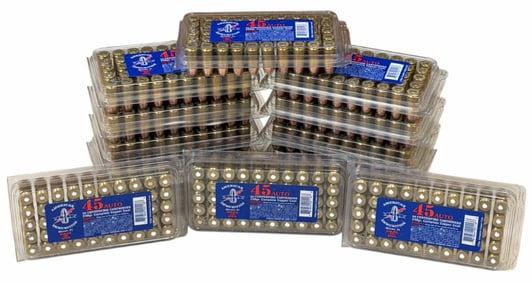 700 Reloaded Rounds .45 Auto American Ammunition in Cases