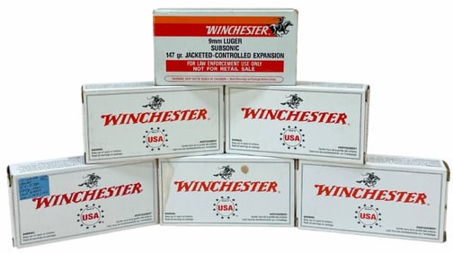 300 Rounds Winchester 9mm Luger 115 Grain FMJ