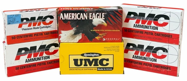 300 Rounds PMC , American Eagle & Remington UMC 9mm Luger Ammo in Boxes