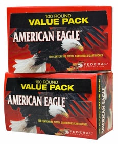 200 Rounds 9mm Luger American Eagle Ammo NIB