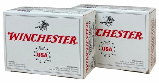 200 Rounds 9mm Luger Winchester Ammo NIB