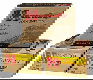 60 Rounds 357SIG Hornady Custom Ammo NIB