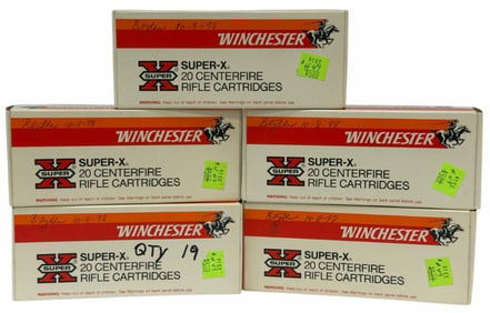 100 Rounds Winchester .223 Rem Rifle Ammo