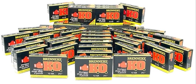 230 Rounds (46) Boxes Brenneke KO .12 Ga Slugs