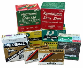 140 Rounds 12, 16, & 20 Ga Remington & Federal Ammo