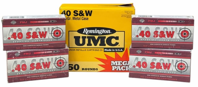 450 Rounds of Remington and Sporting Cartridges Pistol Ammo. in .40 S&W