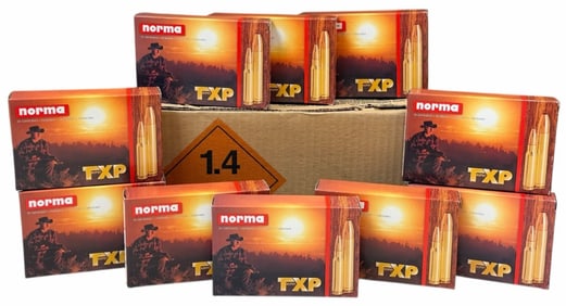 200 Rounds Norma TXP 6.5 x 55 Rifle Ammo in Case