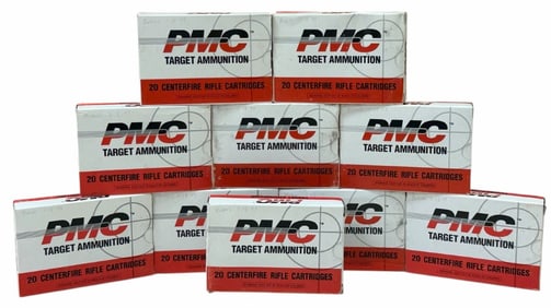 200 Rounds PMC Target 6.5 x 55 SWED Rifle Ammo in Boxes