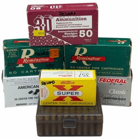 390 Reloaded Rounds Federal, Remington & 3-D .357 Mag Ammo