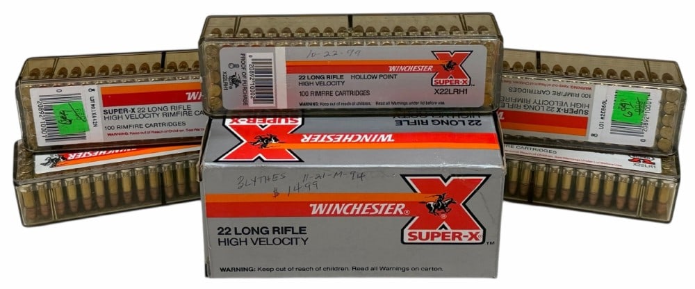 1000 Rounds Winchester 22 LR Ammunition: 1000 Rounds Winchester 22 LR. Winchester Super X 22 Long Rifle High Velocity X22LR1