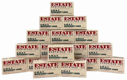 180 Rounds Estate SWAT .12 Ga 00 Buck Shot in Case