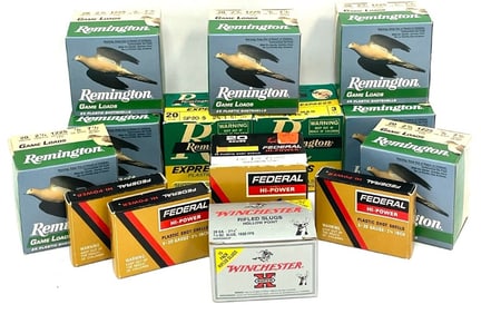 280 Rounds Remington, Federal and Winchester .20 Ga 7.5 & 6 Shot