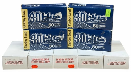 450 Reloaded .45 Colt Cowboy Loads in Boxes