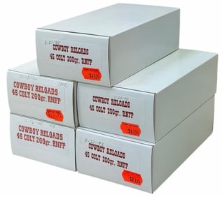 250 Reloaded Rounds .45 Colt Cowboy Reloads