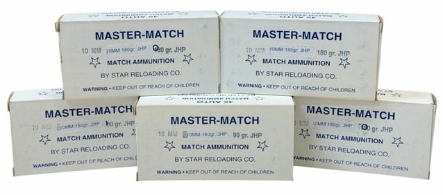 250 Reloaded Rounds Master Match .10mm JHP Ammo