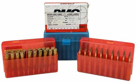 110 Reloaded Rounds 6.5 x 55 Rifle Ammo