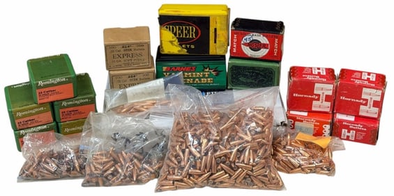 3,292 Remington & Hornady Bullets  22 Caliber