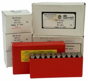 120 Reloaded Rounds 45 / 70 Gov't Rifle Ammo