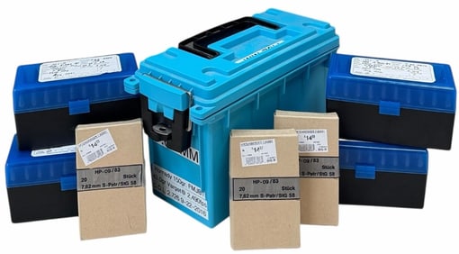 472 Reloaded & Factory Rounds 7.62mm Rifle Ammo In Cases