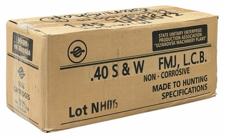 1000 Rounds Sporting Cartridges .40 S&W 165 GR. Ammo in Case