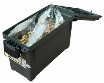 798 Rounds Reloaded 9mm Blazer, Remington, Winchester, and Fiocchi in Ammo Crate