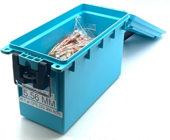 298 Reloaded Rounds Hornady 5.56mm Ammo In Case