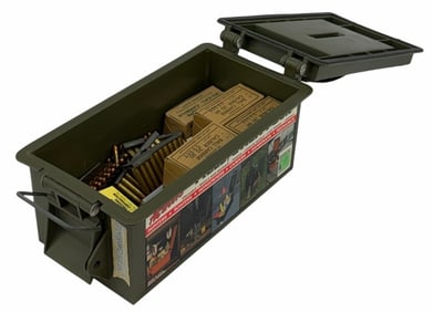 530 Rounds Winchester Lake City and Chevron .30 Carbine Ammo in Field Box