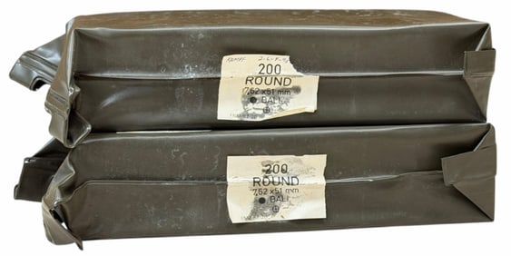 400 Rounds 2 Unopened Battle Packs 7.62 x 51 mm Military Rifle Ammo