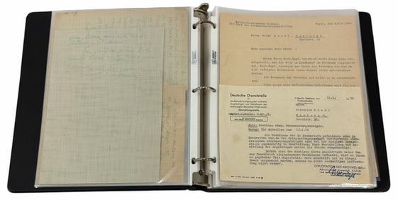 WWII German Soldiers Letters,  Documents & Assignments During Wartime