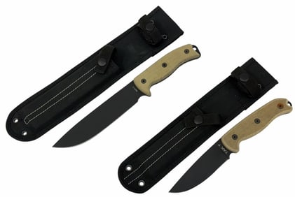 Ontario Rat-7 Fixed Blade Knife & Ontario TAK 1 Fixed Blade Knife W/ Nylon Sheaths