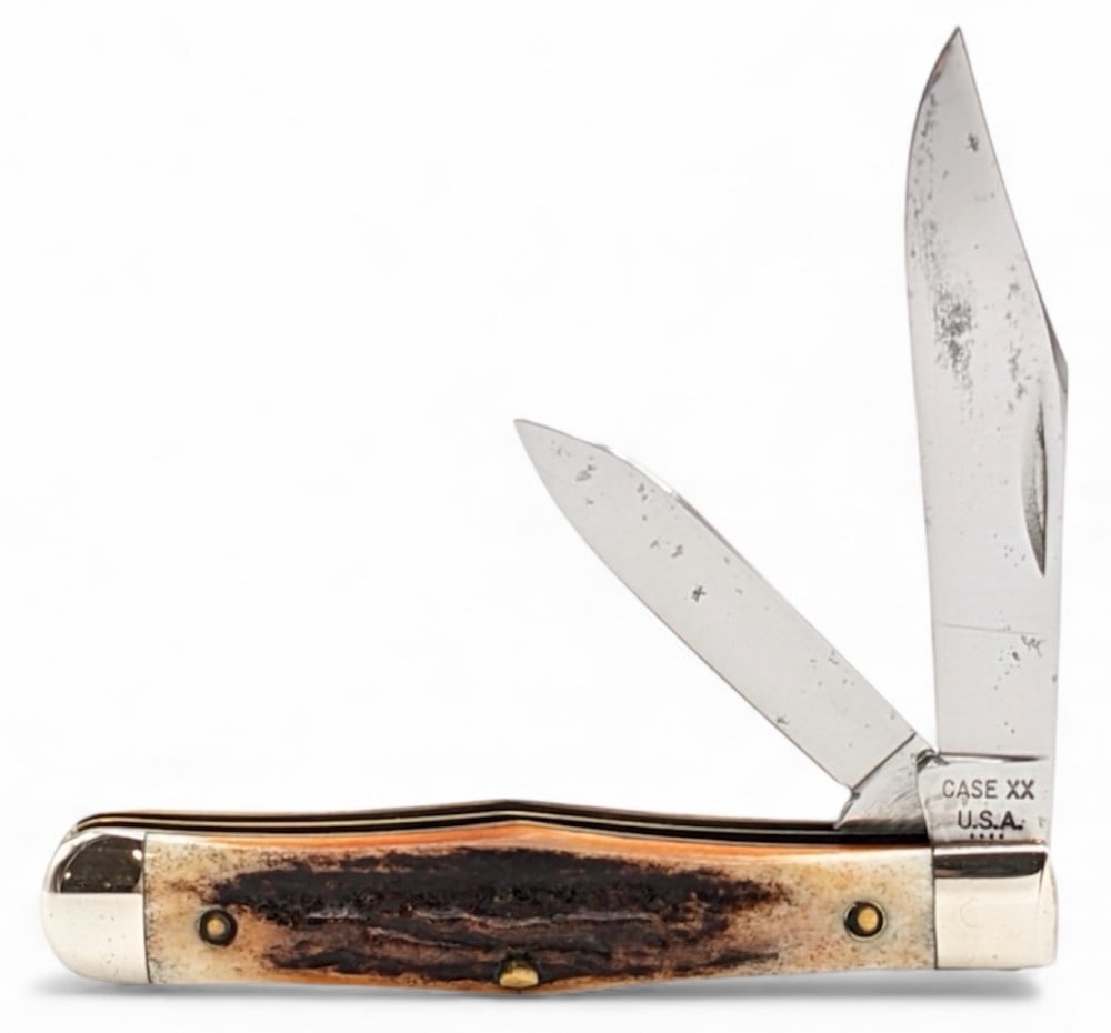 1976 Case XX Stag Small Coke Bottle Knife Rehandled 5225 1/2 (1 of 4)