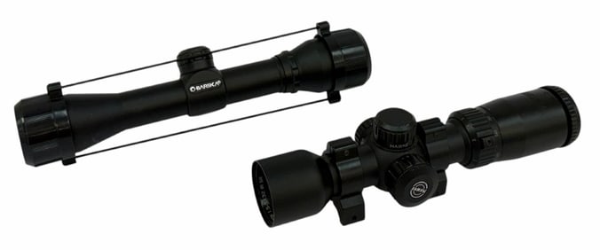 Hawke Crossbow 1.5 -5x32 & Barska 4x32 Scopes