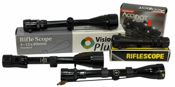 Bushnell, Vision Plus, Luminar &  Tasco Rifle Scopes