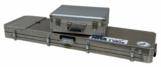 Cabela's Aluminum Rifle Carrying Case With Wheels (Airline Approved) And Pistol Carrying Case