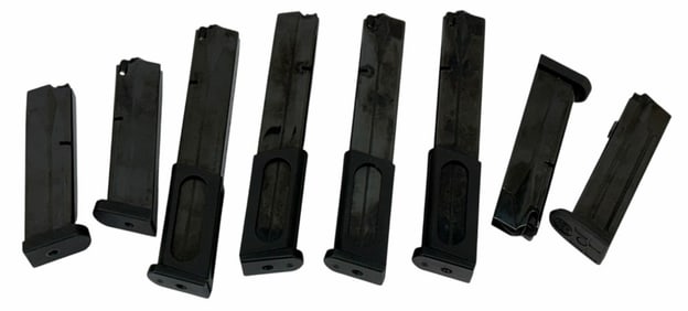 Collection of Beretta Model 92 & CX4 Pistol 30 and 17 Round Magazines