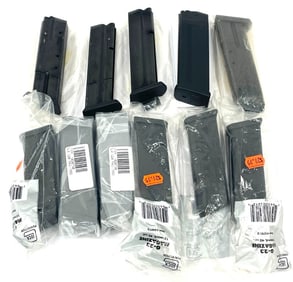 Collection of Glock and CZ magazines