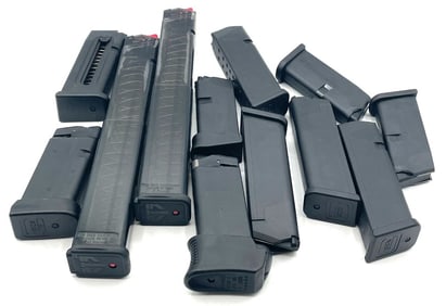 Collection of Glock & Sig 9mm Magazines