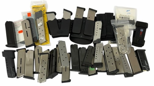 Collection of Ruger, Smith & Wesson, H&K, Springfield, Wilson & Kel Tec Magazines