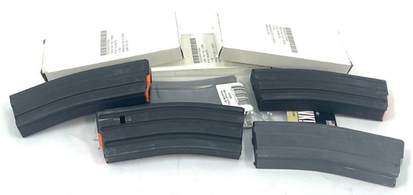 Group of AR 15 223 Caliber Rifle Ammo Magazines