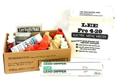 Lee Precision Pro 4-20 Lead Melter, and Supplies