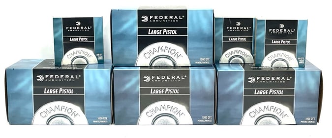 4300 Federal Large Pistol Primers No 150 in Boxes