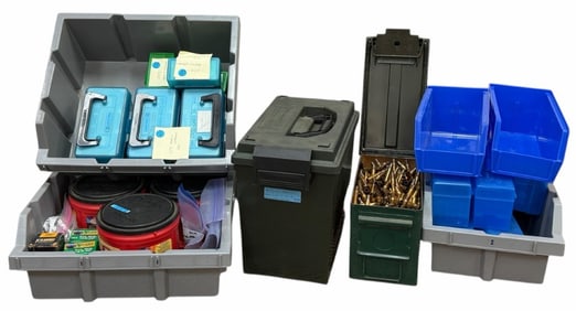 40 Pounds Cleaned Rifle and Pistol Brass with 300 Rifle Bullets